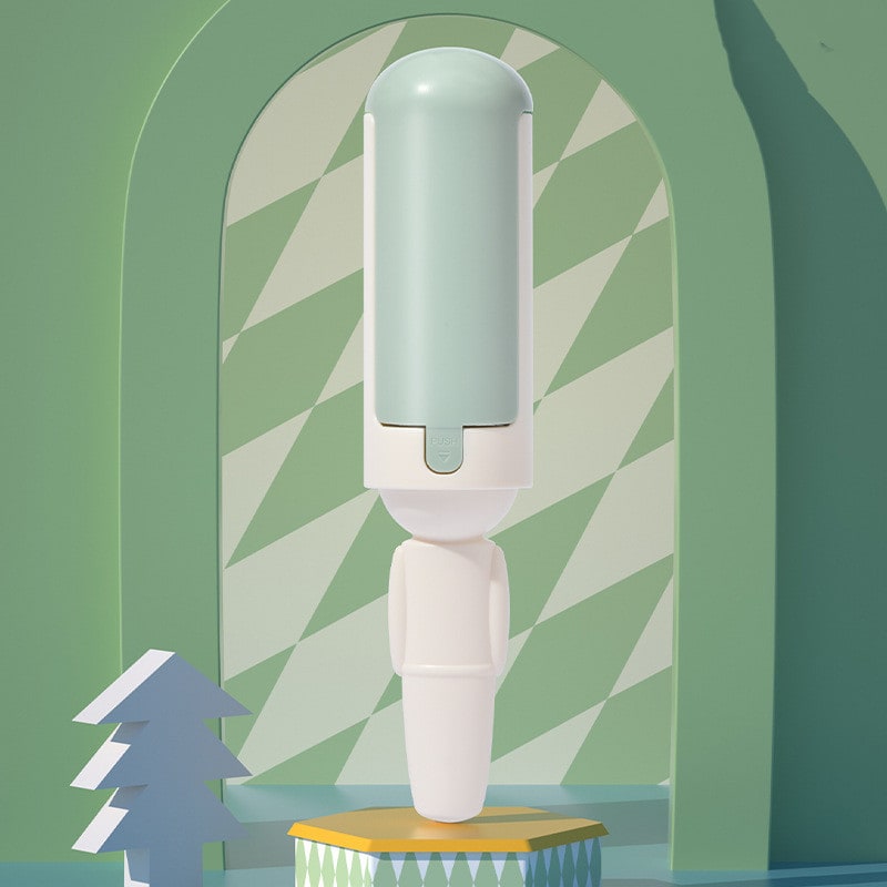 Brosse anti-poils réutilisable double face avec capuchon