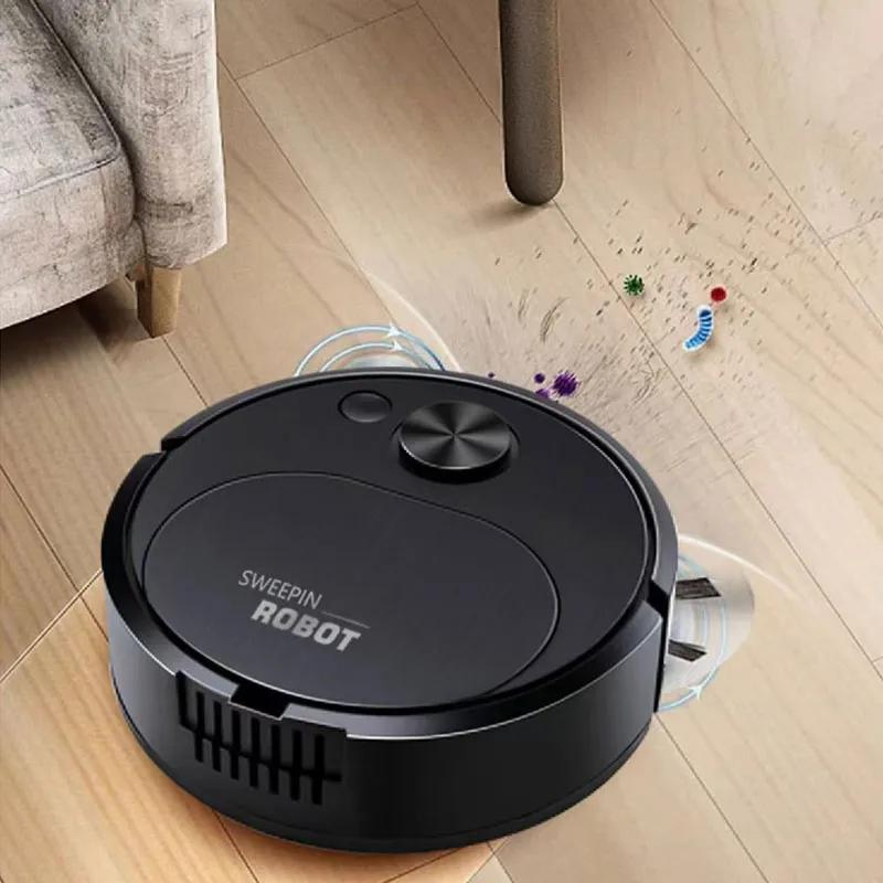 Robot aspirateur à navigation automatique et double brosse