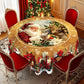 Nappe ronde de Noël à bord festonné, 152 cm