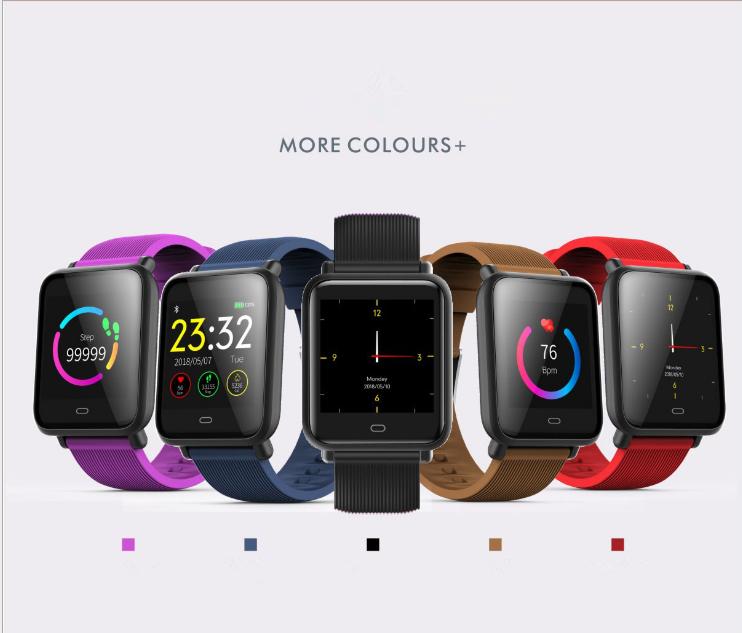 Montre connectée à écran tactile et bracelet sport