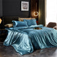 Ensemble de linge de lit en satin brillant