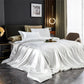 Ensemble de linge de lit en satin brillant