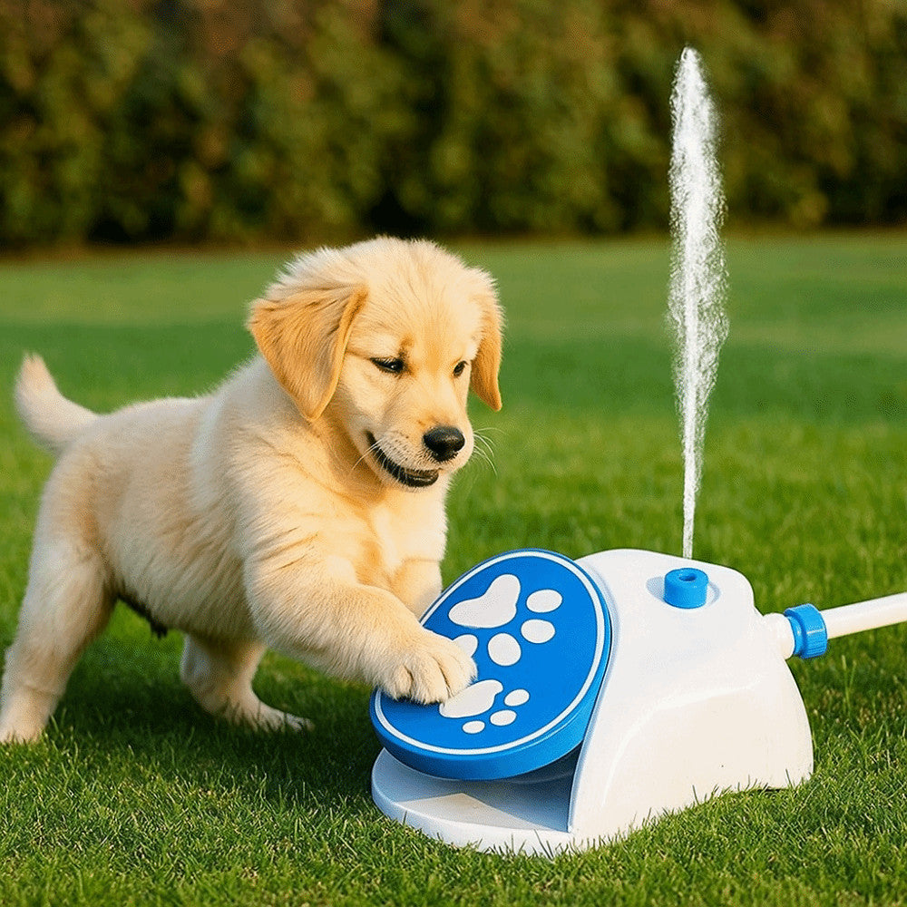 Felineau Fontaine à Eau Activée par la Patte pour Chien - Jeu d'Été
