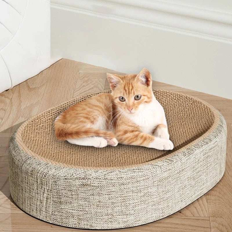 Felineau Griffoir-Lit Ovale en Sisal — 2-en-1