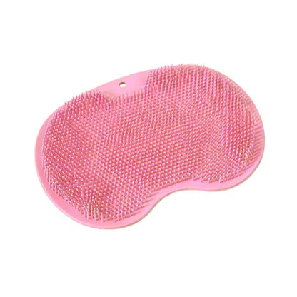Brosse de douche en silicone pour les pieds avec ventouses