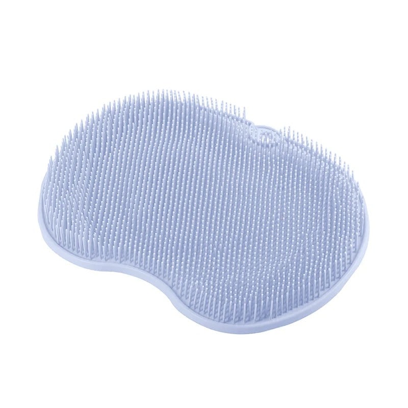 Brosse de douche en silicone pour les pieds avec ventouses