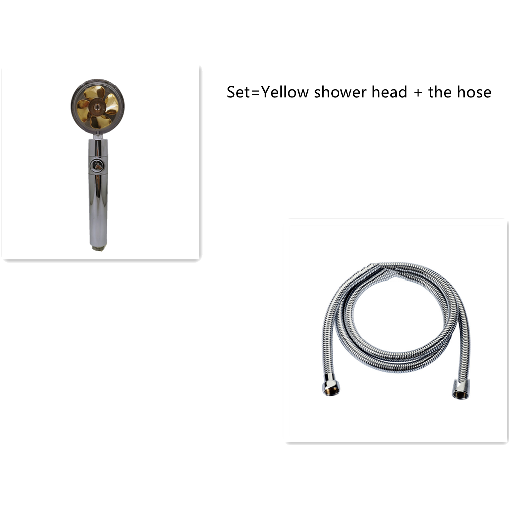 Pommeau de douche filtrant avec bouton pause et flexible