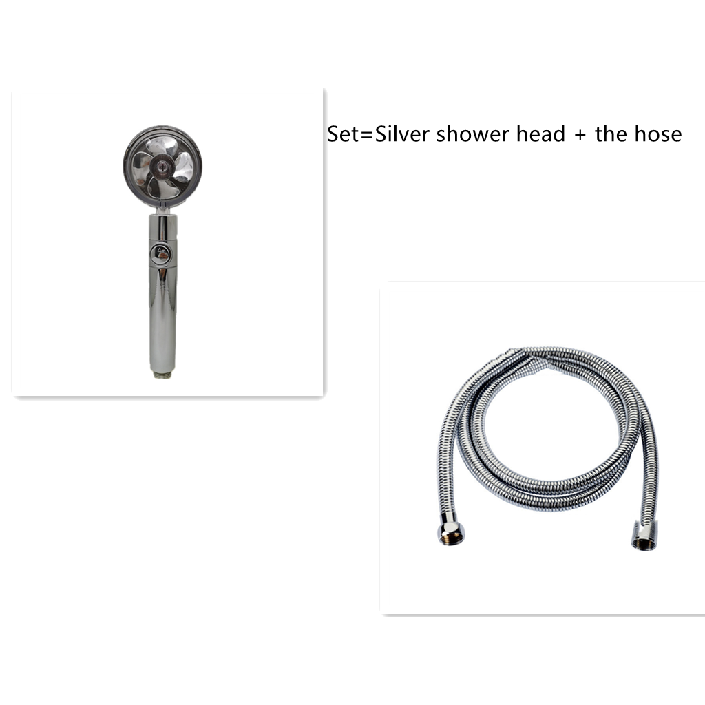 Pommeau de douche filtrant avec bouton pause et flexible