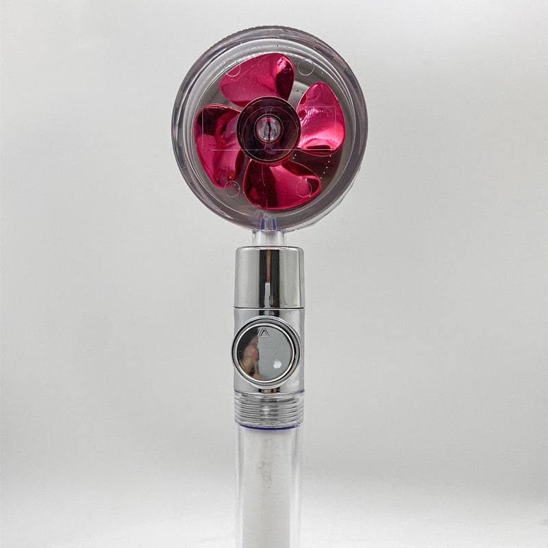 Pommeau de douche filtrant avec bouton pause et flexible