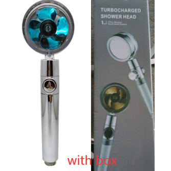 Pommeau de douche filtrant avec bouton pause et flexible