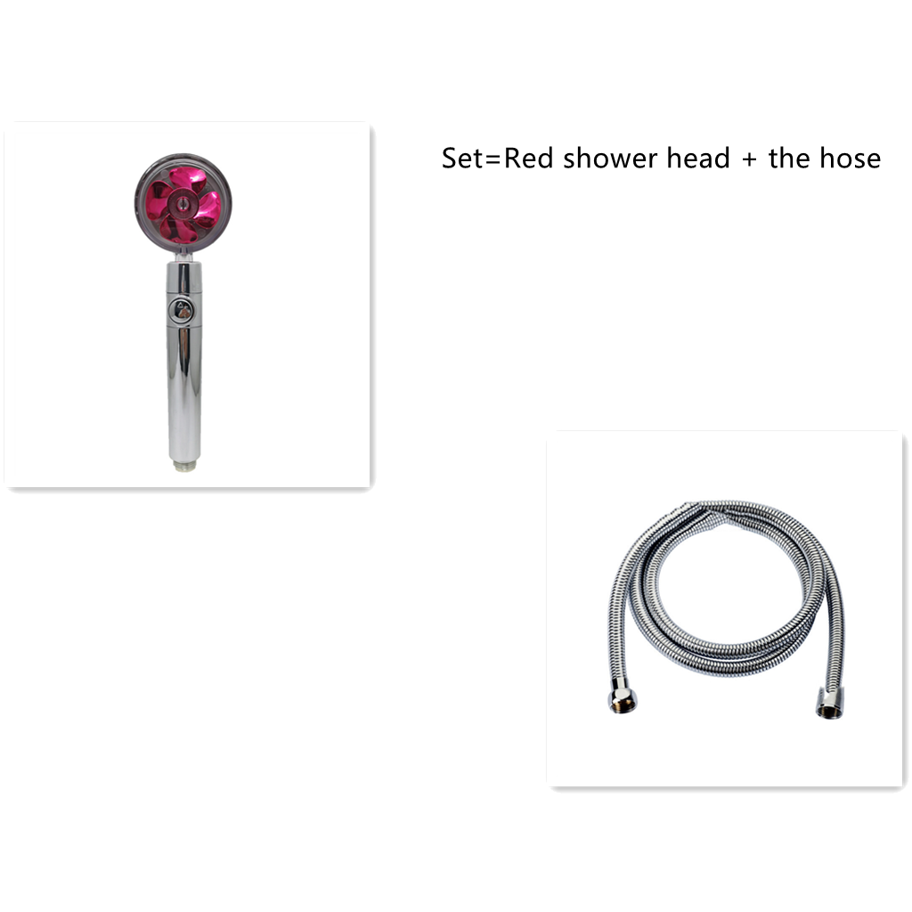 Pommeau de douche filtrant avec bouton pause et flexible