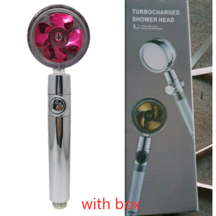 Pommeau de douche filtrant avec bouton pause et flexible