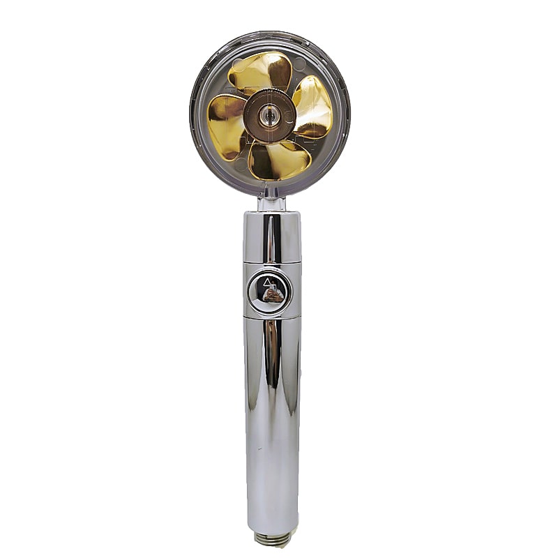 Pommeau de douche filtrant avec bouton pause et flexible