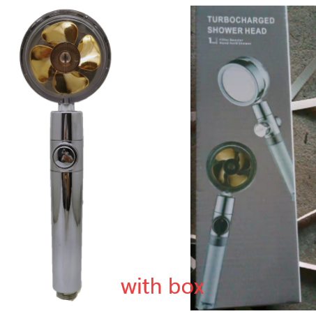 Pommeau de douche filtrant avec bouton pause et flexible