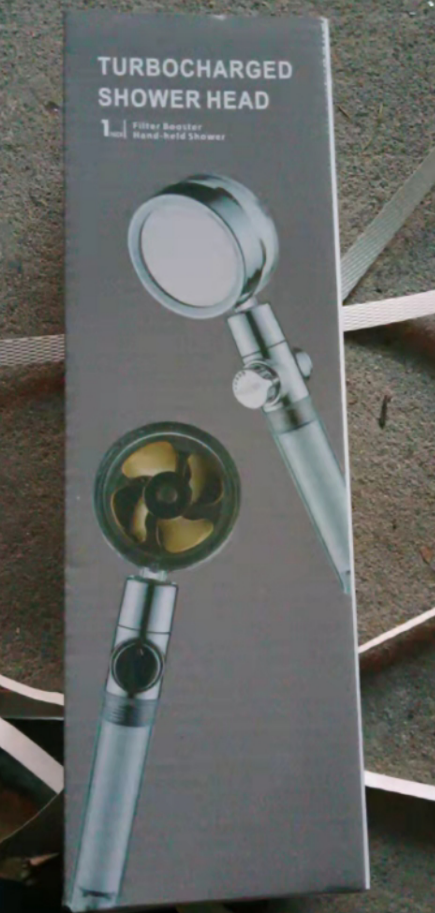 Pommeau de douche filtrant avec bouton pause et flexible