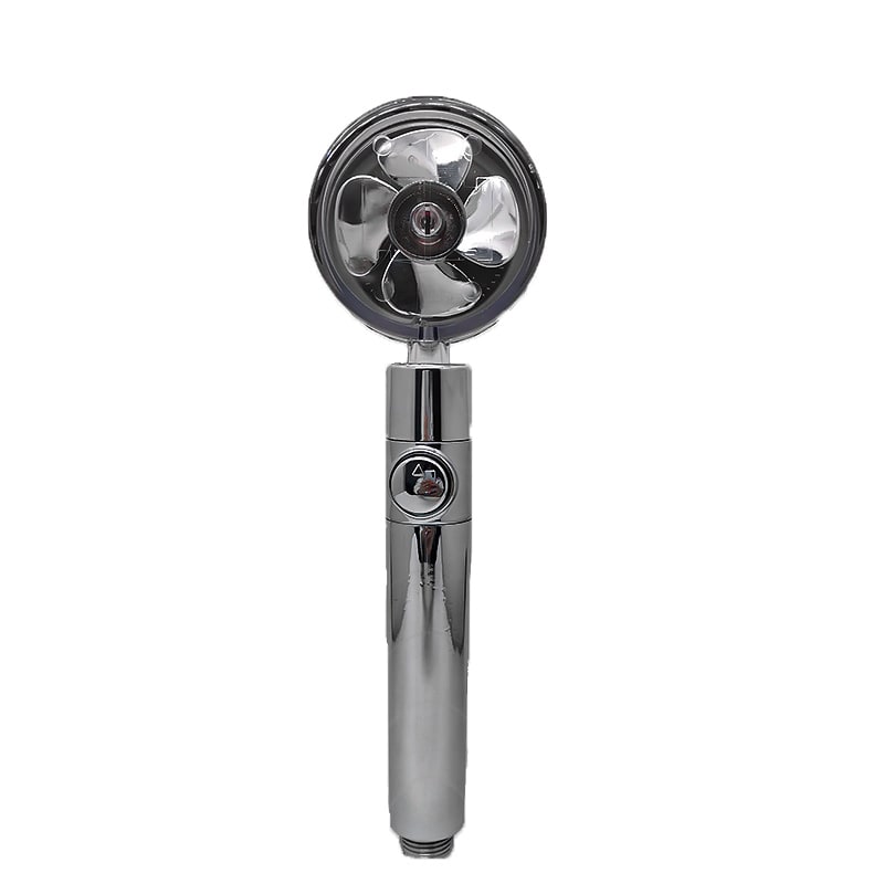 Pommeau de douche filtrant avec bouton pause et flexible