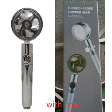 Pommeau de douche filtrant avec bouton pause et flexible