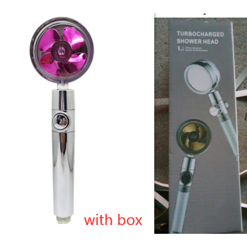 Pommeau de douche filtrant avec bouton pause et flexible