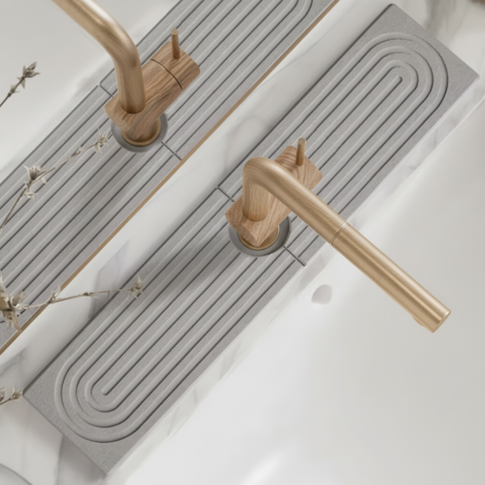 Tapis absorbant de robinet en terre de diatomée