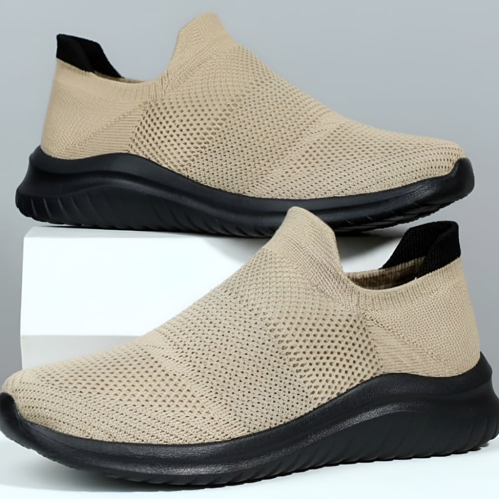 Baskets à enfiler pour femme en maille avec semelle en mousse