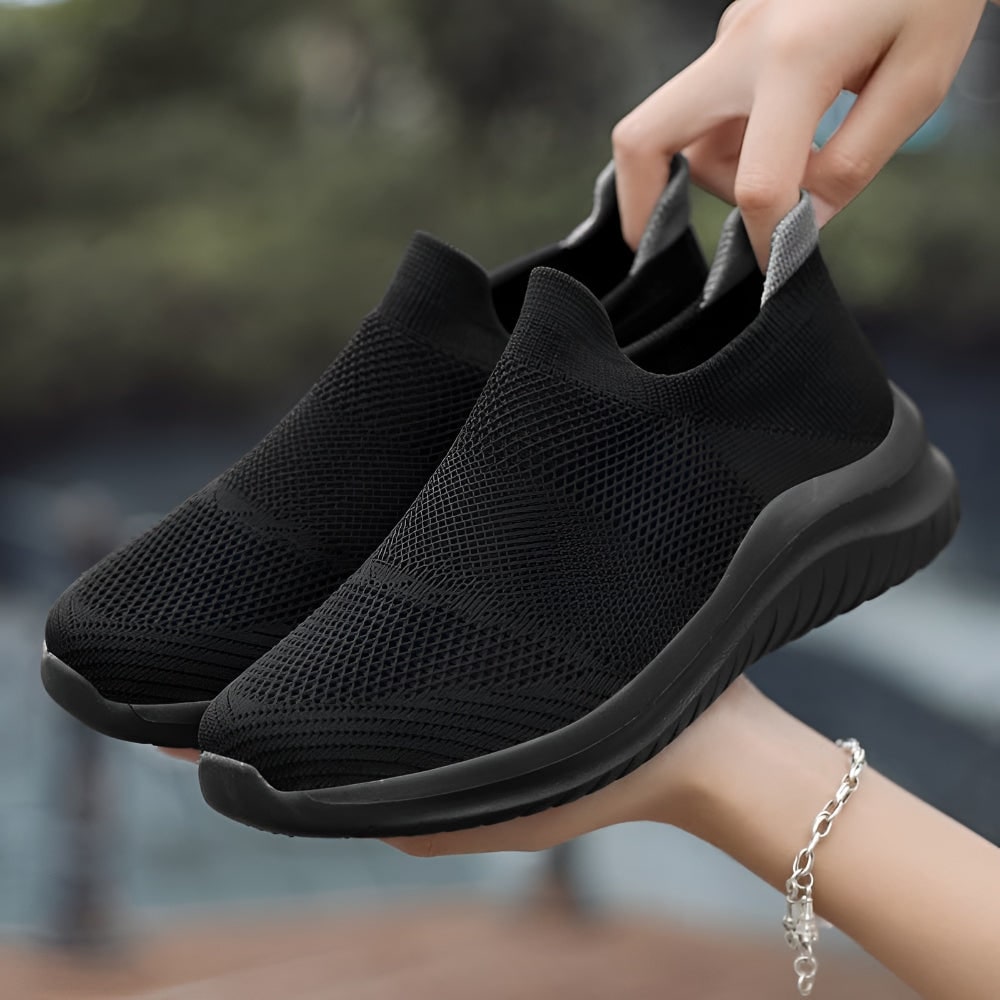 Baskets à enfiler pour femme en maille avec semelle en mousse