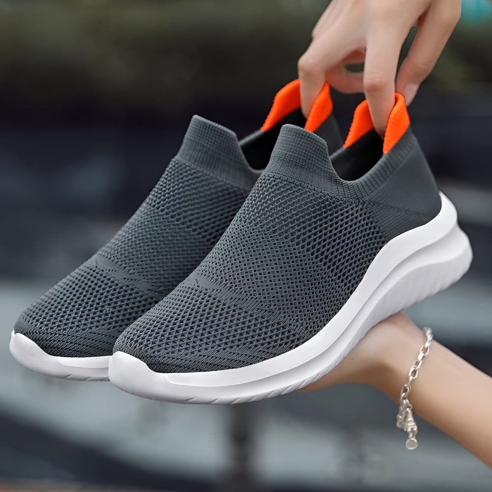 Baskets à enfiler pour femme en maille avec semelle en mousse