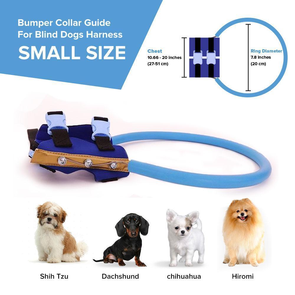 Harnais avec arceau de guidage pour chien malvoyant