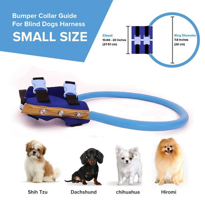 Harnais avec arceau de guidage pour chien malvoyant