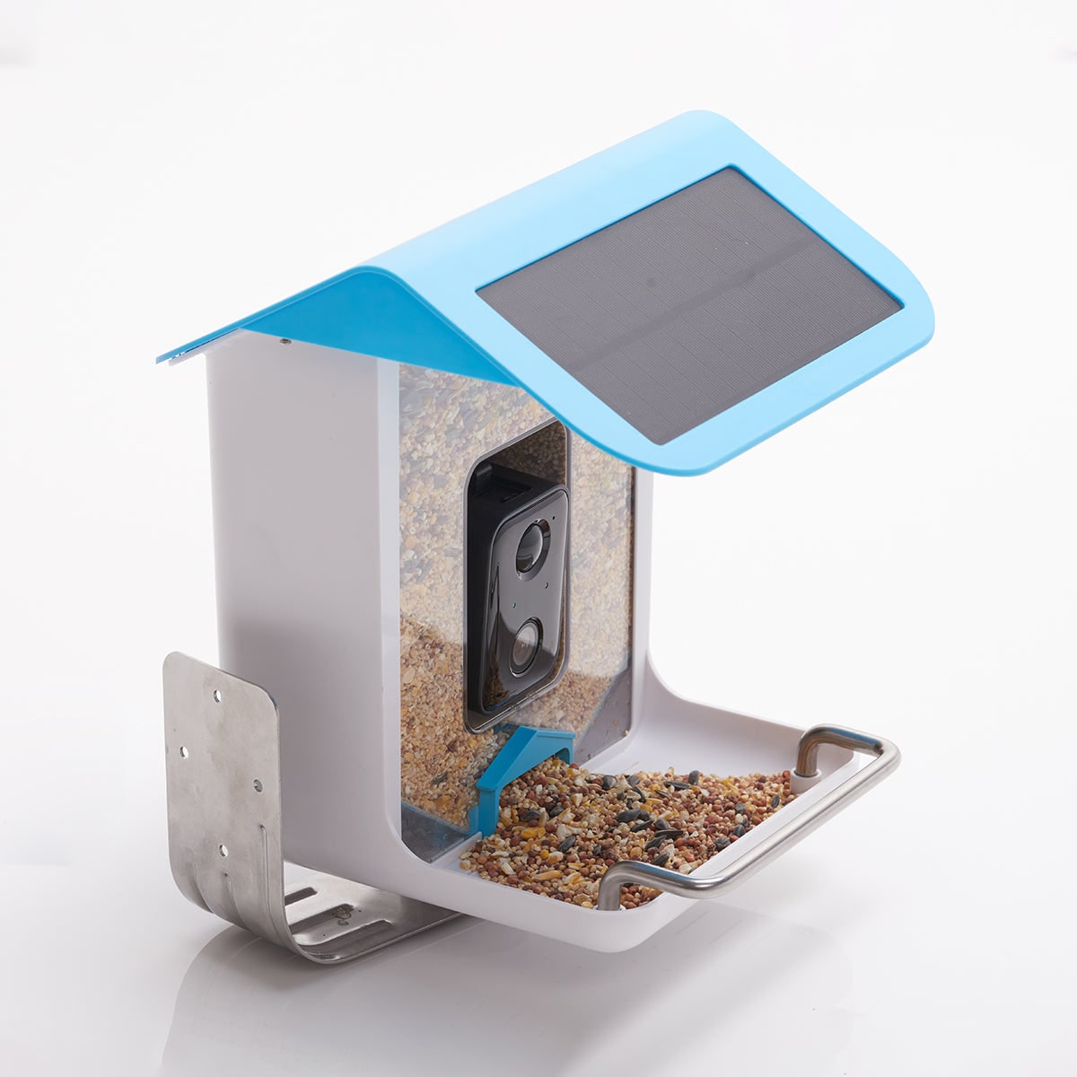Mangeoire à oiseaux avec caméra Wi-Fi et panneau solaire