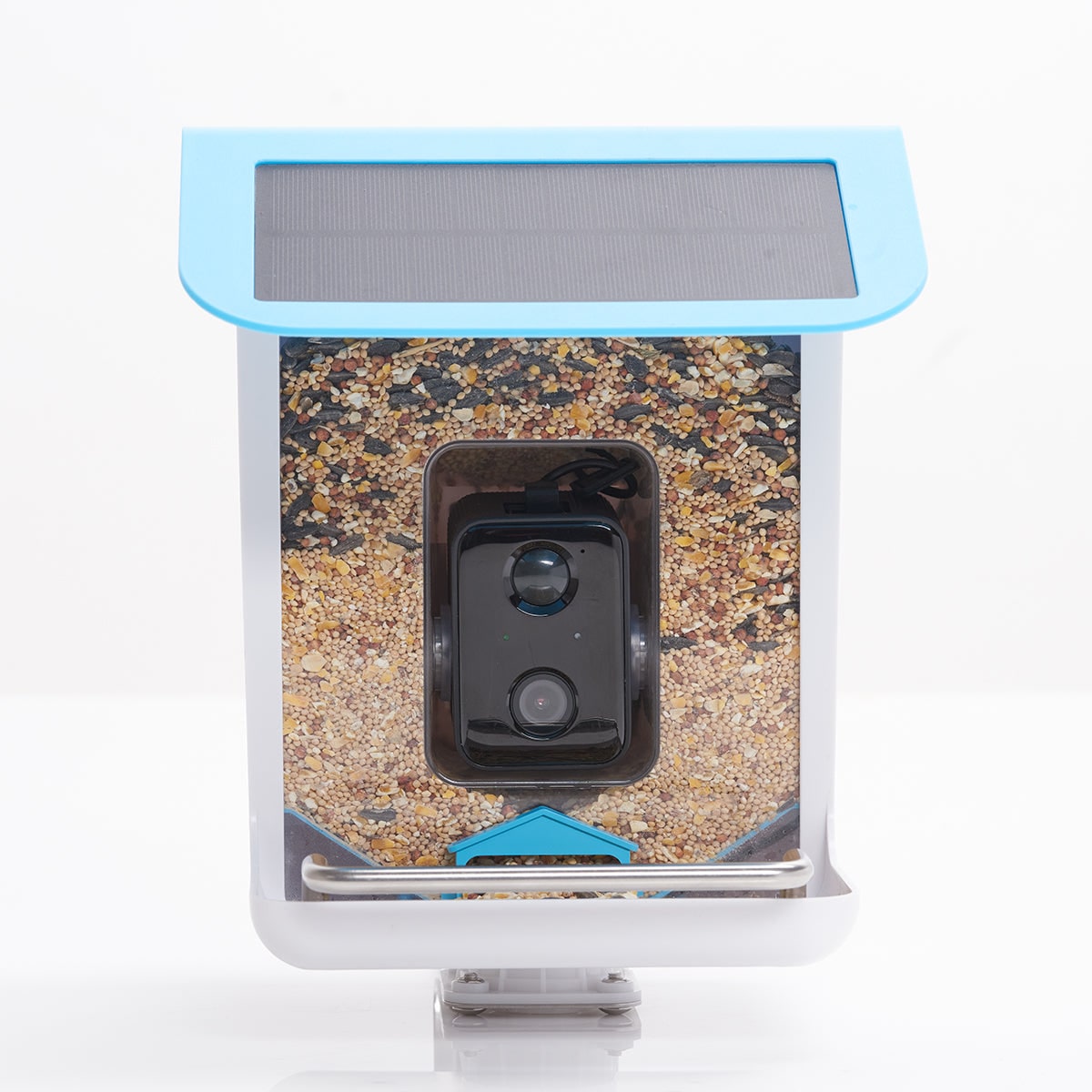 Mangeoire à oiseaux avec caméra Wi-Fi et panneau solaire