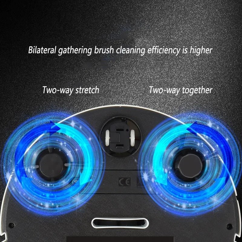 Robot aspirateur compact à double brosse latérale
