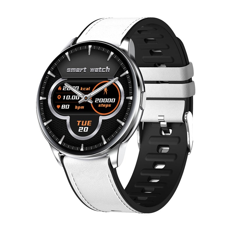 Montre connectée ronde à écran tactile IPS de 1,32 pouce