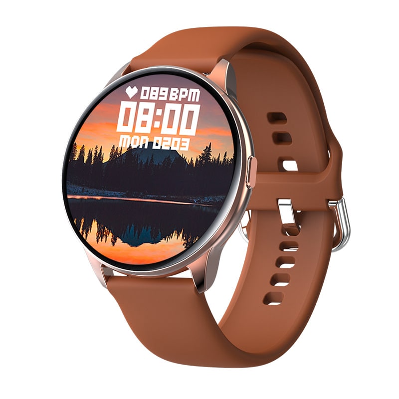 Montre connectée ronde à écran tactile IPS de 1,32 pouce