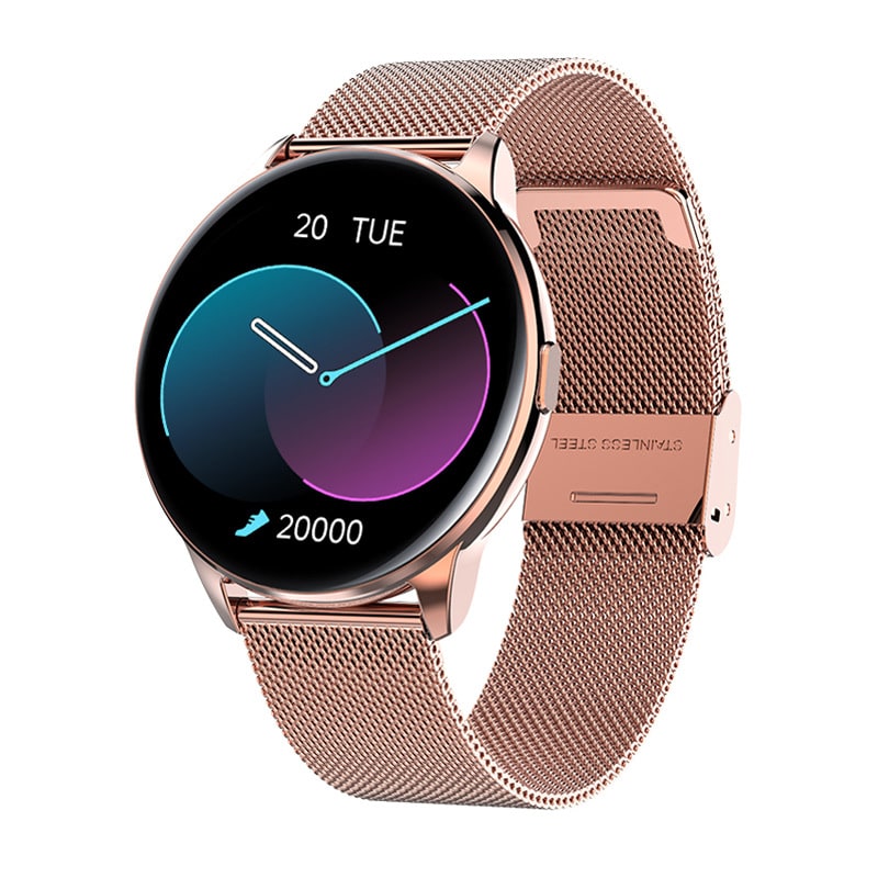 Montre connectée ronde à écran tactile IPS de 1,32 pouce