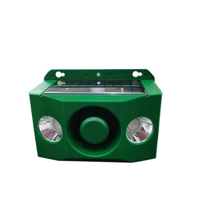 Dispositif solaire extérieur avec alarme et flashs lumineux