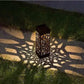Borne solaire de jardin à motif ajouré