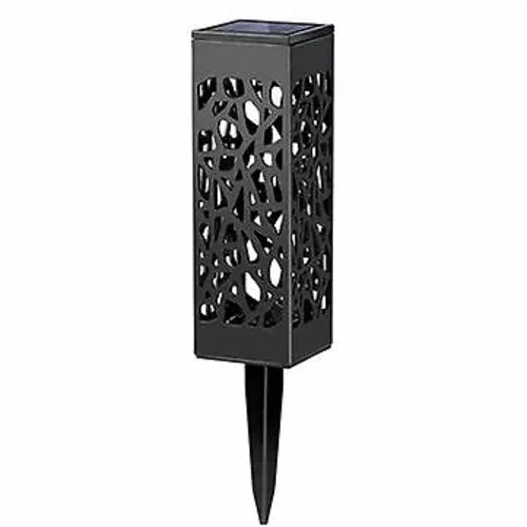 Borne solaire de jardin à motif ajouré