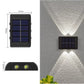 Applique solaire extérieure à double faisceau, blanc chaud ou froid