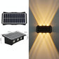 Applique solaire extérieure à éclairage vers le haut et le bas