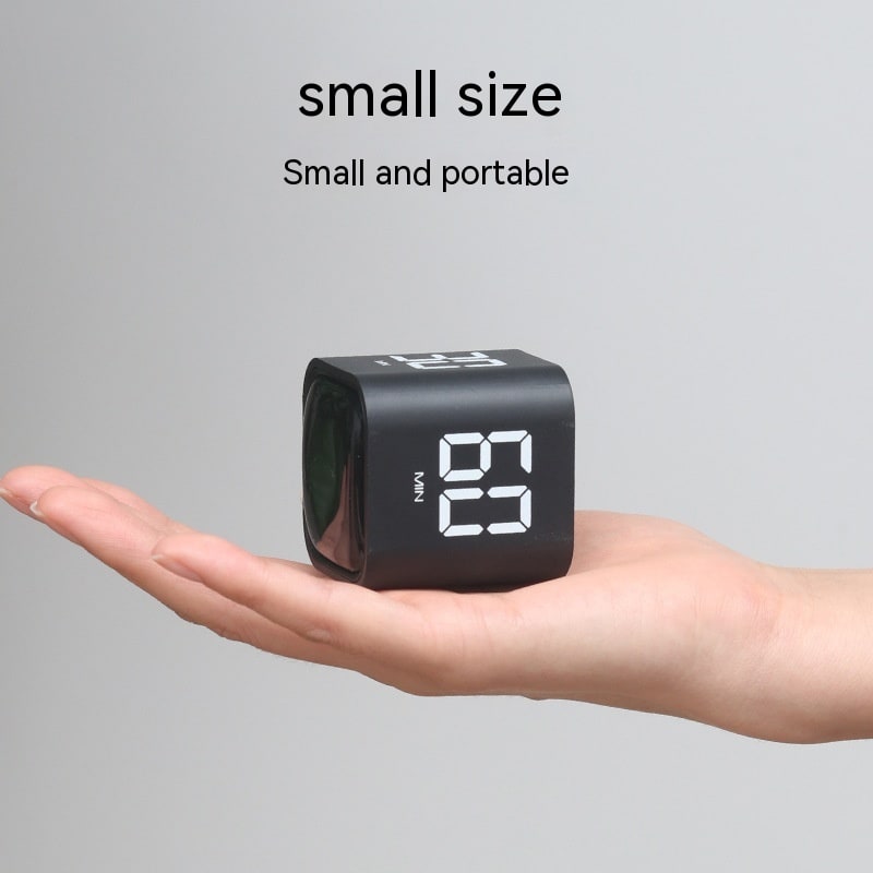 Minuteur numérique cubique rechargeable avec capteur de gravité