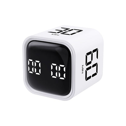 Minuteur numérique cubique rechargeable avec capteur de gravité