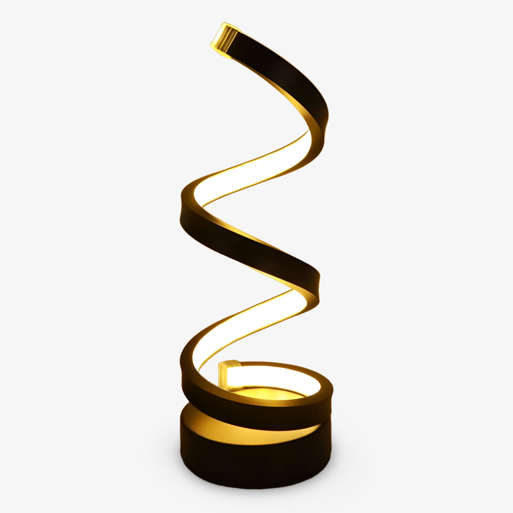 Lampe de table à DEL en spirale avec teinte réglable