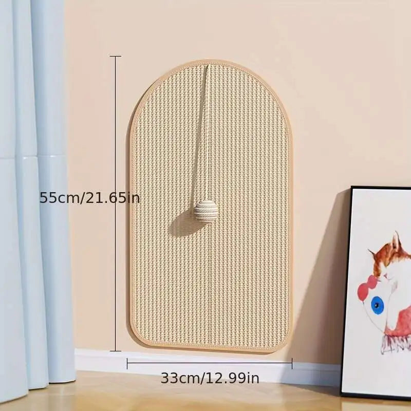 Felineau Griffoir Mural Sisal 3-en-1 avec Jouet Suspendu