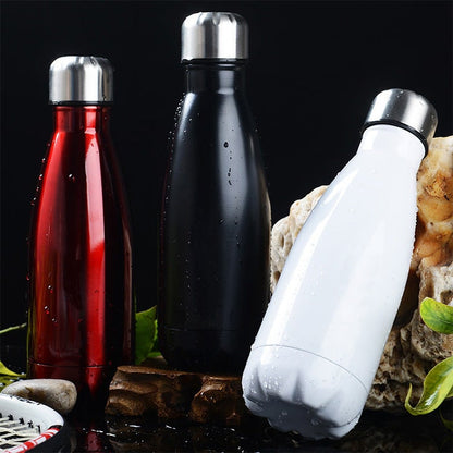 Bouteille isotherme en acier inoxydable avec bouchon à vis