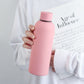 Gourde isotherme en acier inoxydable à finition mate, 500 ml