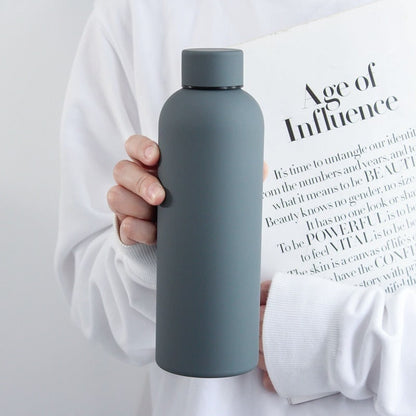 Gourde isotherme en acier inoxydable à finition mate, 500 ml