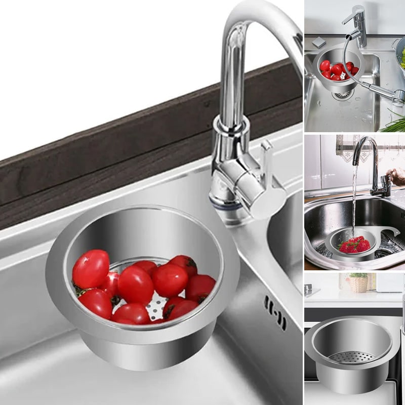Panier filtrant d'évier en acier inoxydable à suspendre