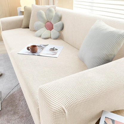 Housse de canapé extensible en maille gaufrée