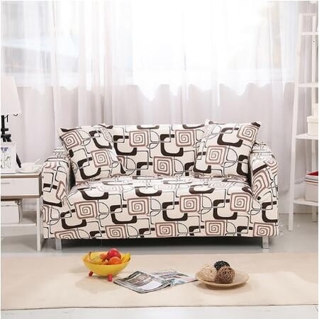 Housse de canapé extensible avec housses de coussin assorties