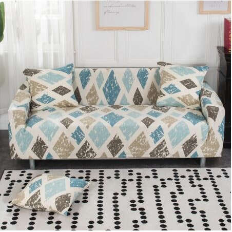 Housse de canapé extensible avec housses de coussin assorties